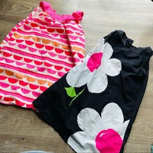 Two Gymboree sleeveless Dresses, Size5T